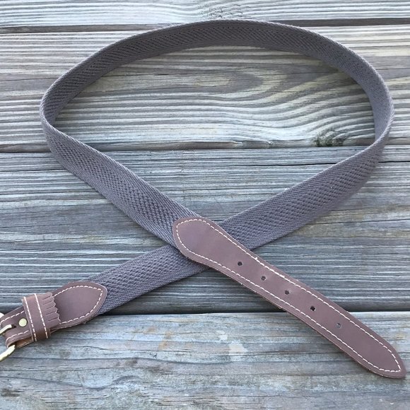 Women Belt Canvas Faux Leather Vegan Ladies Waistb - Picture 2 of 8